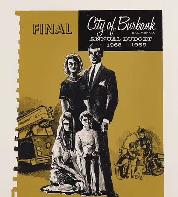 Illustrated book cover with a family in black and white on a mustard-colored background.