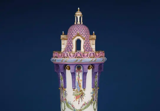 Sèvres Manufactory’s tower vase with cover