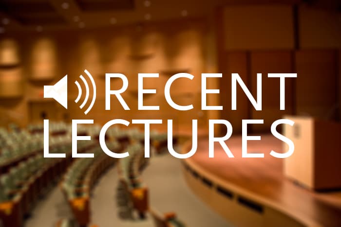 Recent Lectures: Oct. 24–Nov. 9, 2016