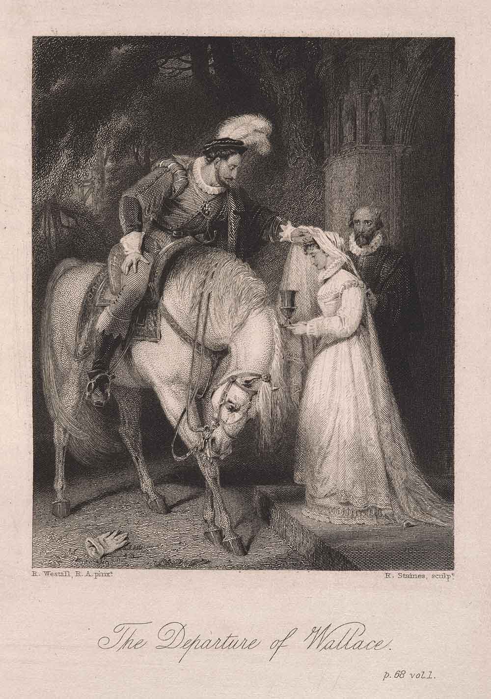 The Departure of Wallace, by R. Stames after R. Westall, in Jane Porter’s The Scottish Chiefs: Revised, corrected, and illustrated with a new retrospective introduction