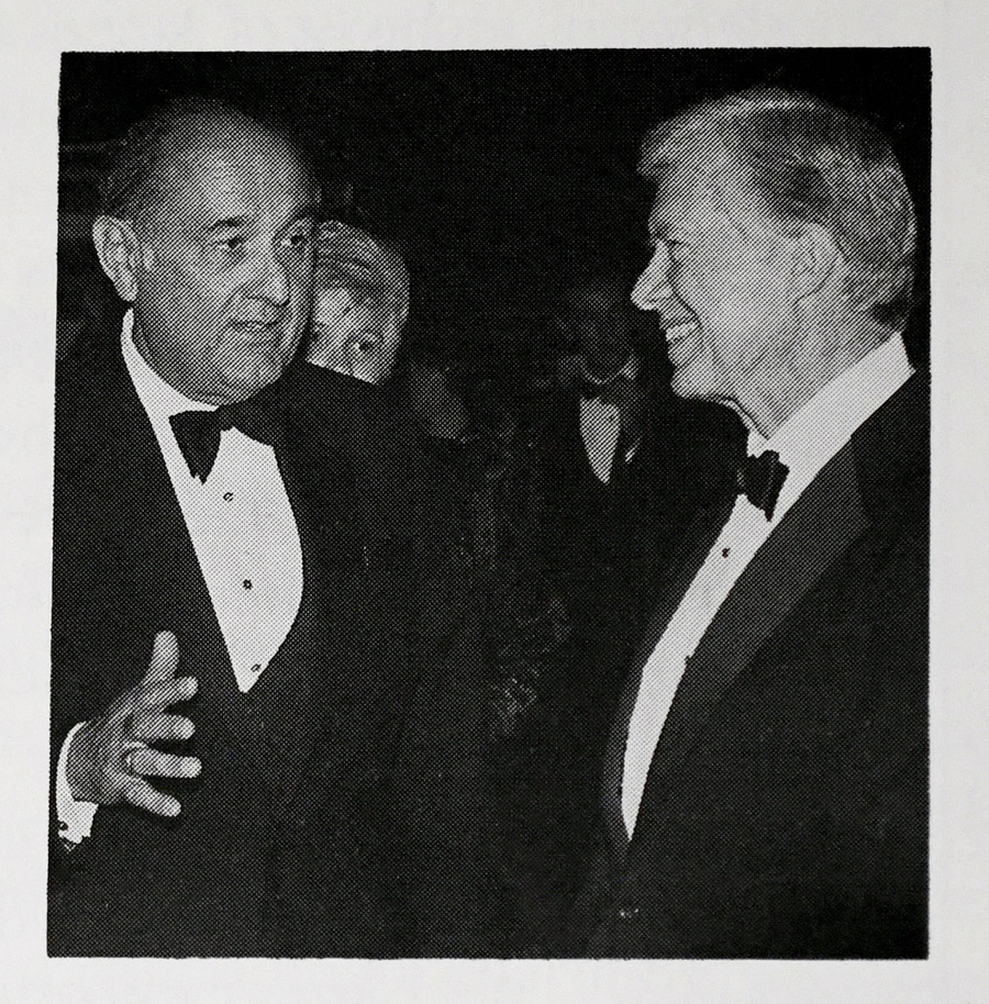 Robert F. Erburu and Jimmy Carter in conversation