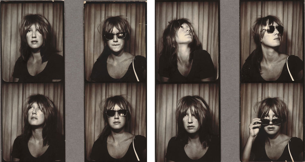 Photo booth pictures of Eve Babitz 