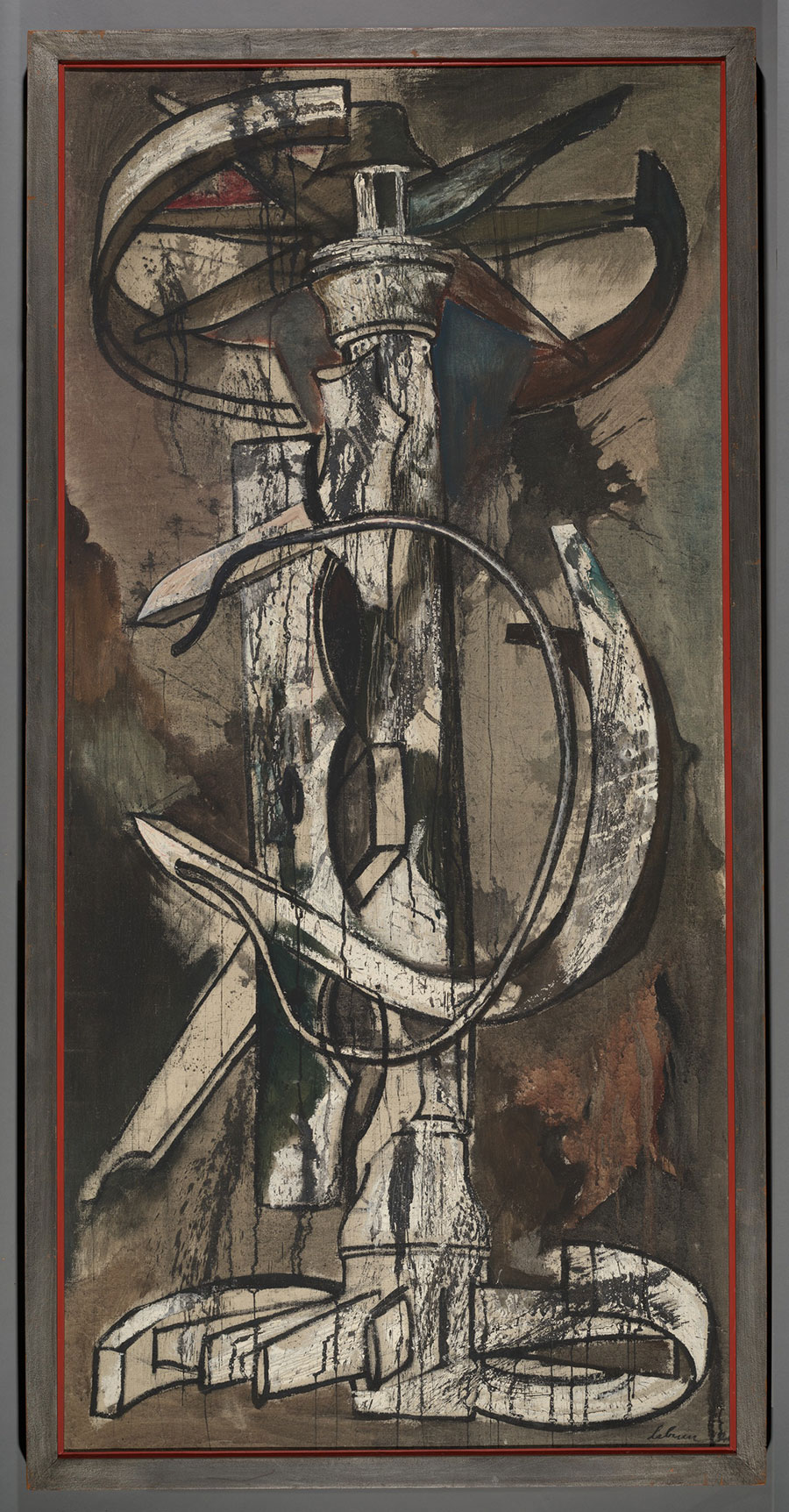 Rico Lebrun (1900-1964), Vertical Composition, 1945, oil on canvas