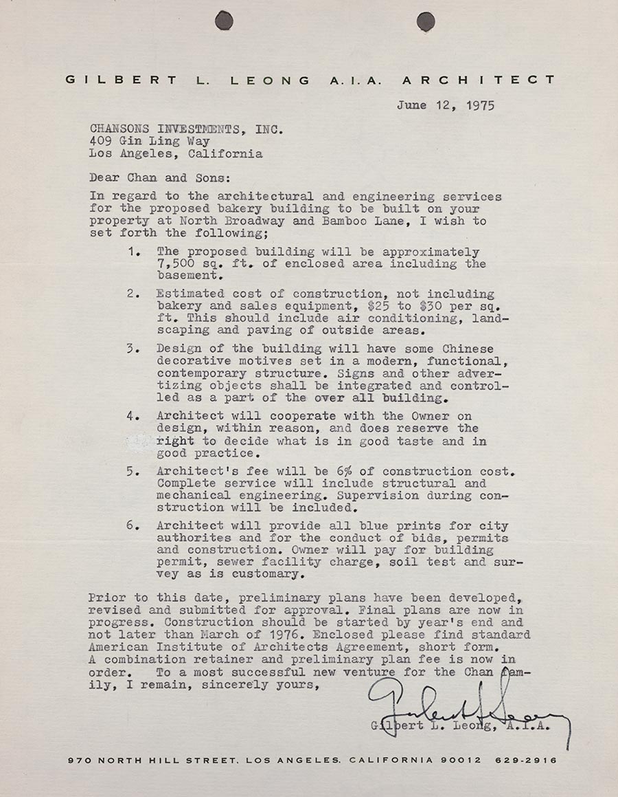 A typed letter from the 1970s.