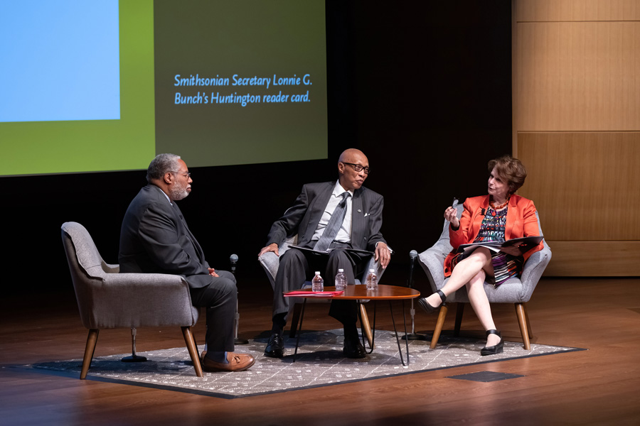 During the event, Bunch said one of his priorities at the Smithsonian is to explore ways to help America find a shared future.