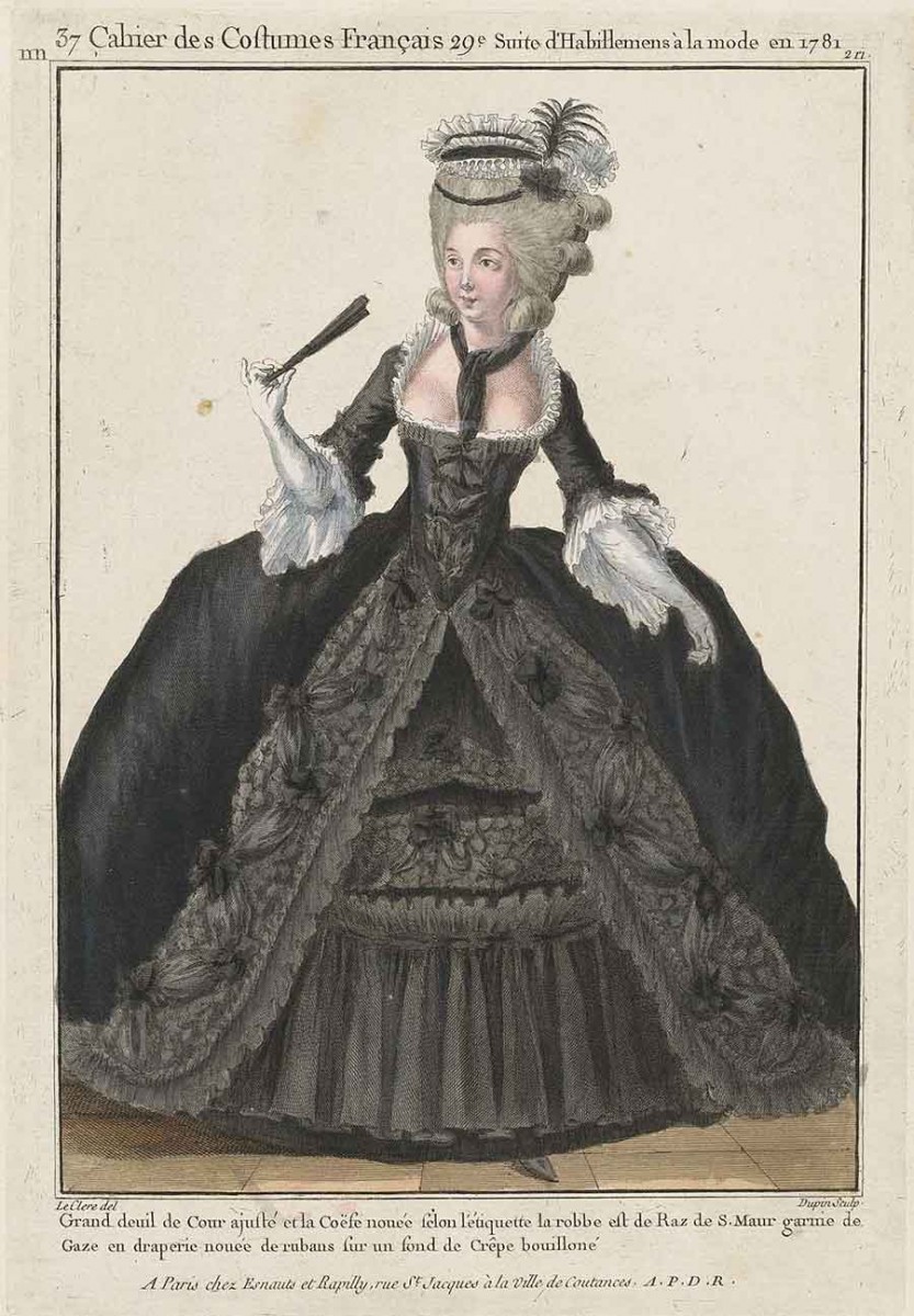 Marie Antoinette Black Dress