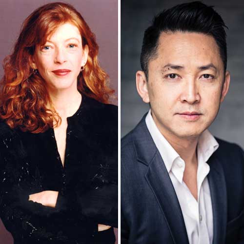 Authors Susan Orlean on the left and Viet Thanh Nguyen on the right