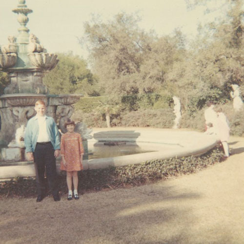 Todd Rugee with his sister, photo taken by grandmother