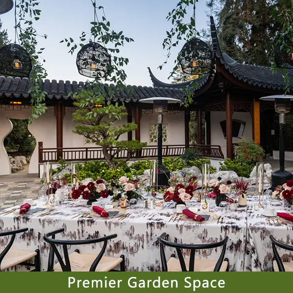 Event setup - Chinese Garden North Courtyard
