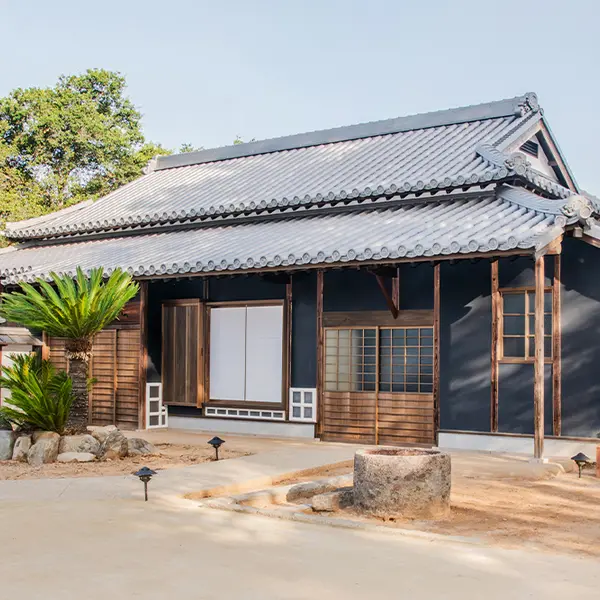 The exterior of the Japanese Heritage Shōya House. 
