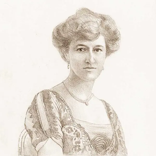 Portrait of landscape architect Beatrix Farrand (1872–1959), by Jeanne Ciravolo.