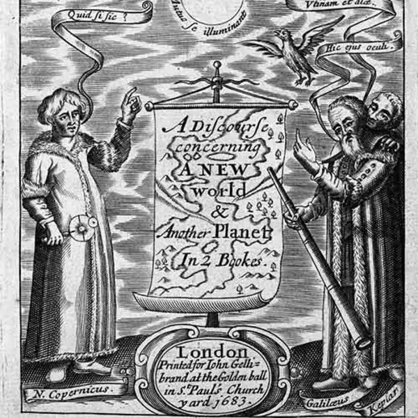 Print of early modern astronomers