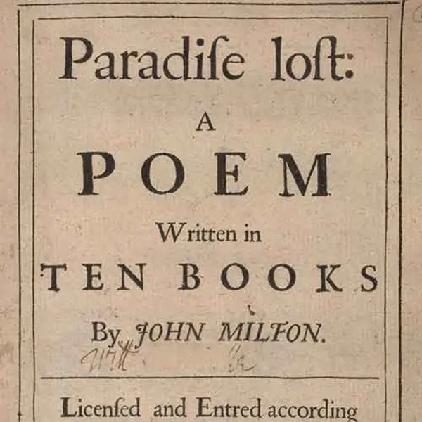 Title page of Paradise Lost