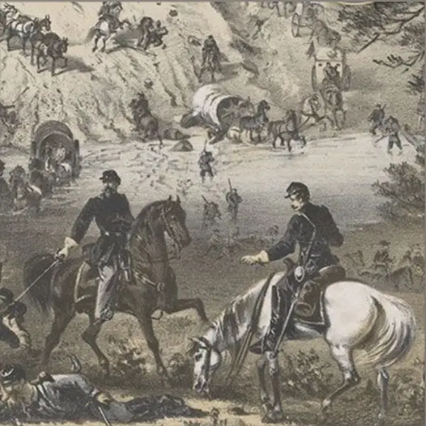 Image of Civil War battle