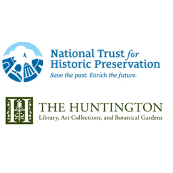 National Trust for Historic Preservation, and The Huntington logos