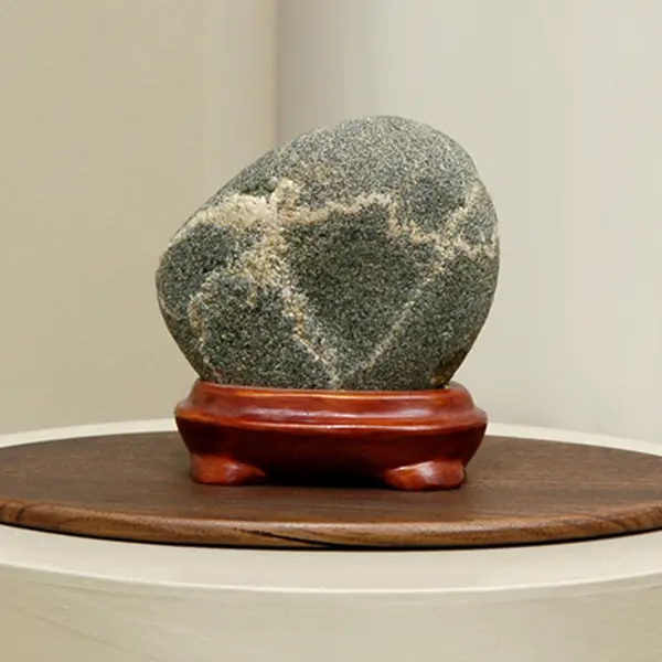 Viewing stone on display