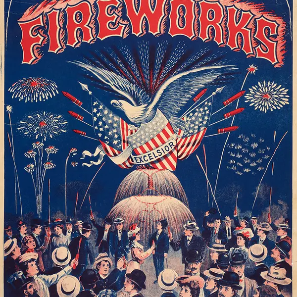 19th century ad for fireworks