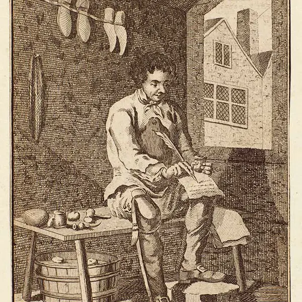 Print of James Woodhouse, British poet and shoemaker