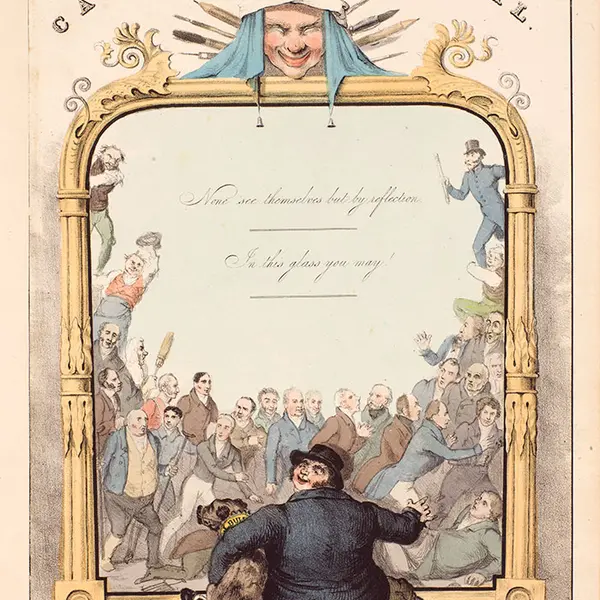 Cover design for Volume One of The Looking Glass from 1830