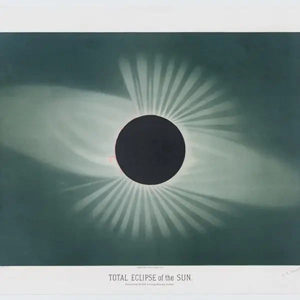 Étienne Trouvelot’s chromolithograph of the 1878 total solar eclipse