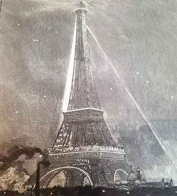 drawing of Eiffel Tower