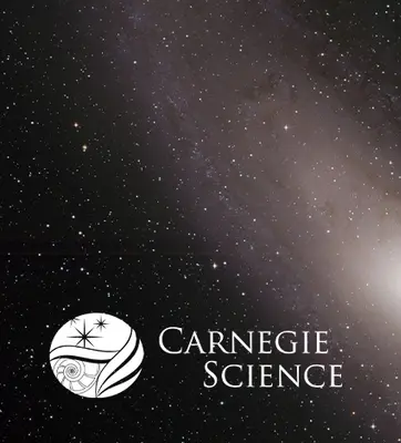Carnegie Science logo over an image of stars in space.