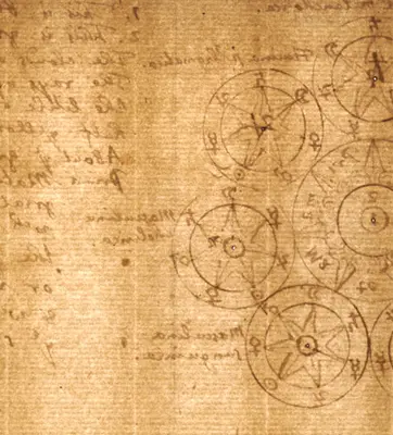 A diagram from the manuscript of Isaac Newton