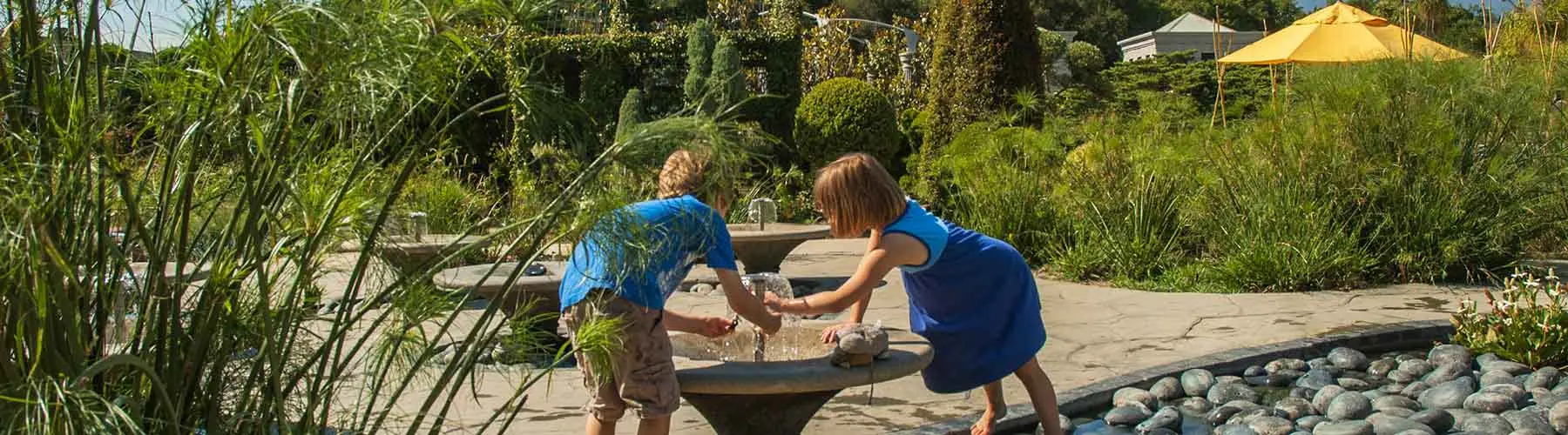 Kids playing in the Childrens Garden