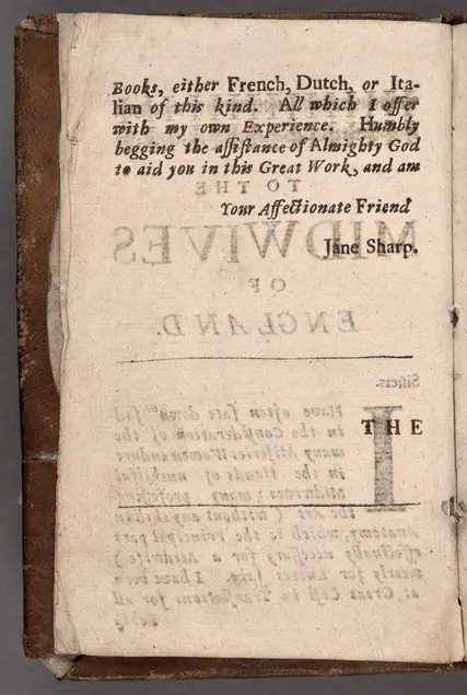 Printed text on a page in an old book.
