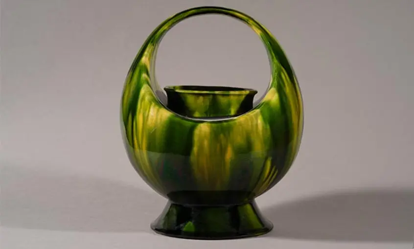 Christopher Dresser (designer), Basket Vase, 1892–1896. 