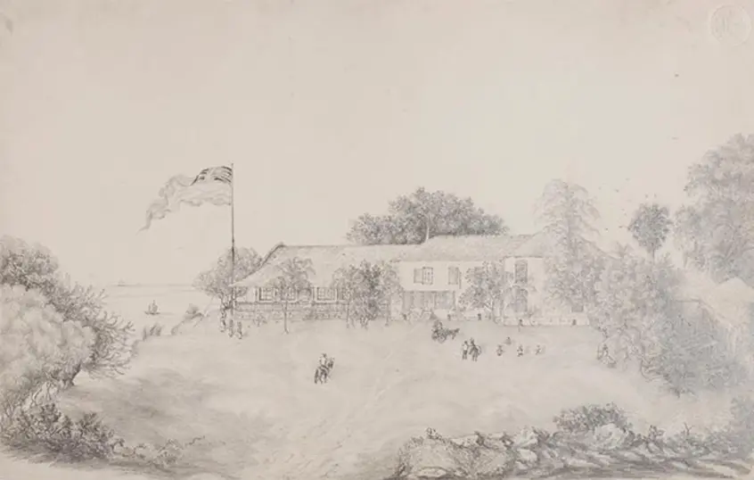 Mary Clementina Barrett, Cinnamon Hill Great House, Home of Samuel and Mary Barrett, ca. 1830.