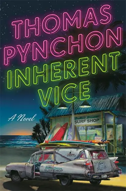 Book cover for Thomas Pynchon's "Inherent Vice."