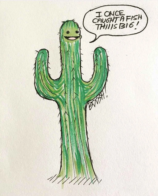 Cactus drawing