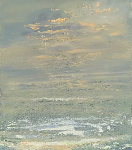 Celia Paul, Clouds and Foam, 2017. Oil on canvas, 25 x 22 3/8 in. © Celia Paul