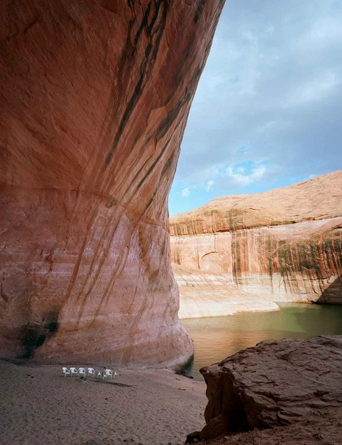 Karen Halverson, Davis Gulch, Lake Powell, Utah from the Downstream series, 1994-1995.  Archival pigment print. 24 x 20 in. Courtesy of the Artist.