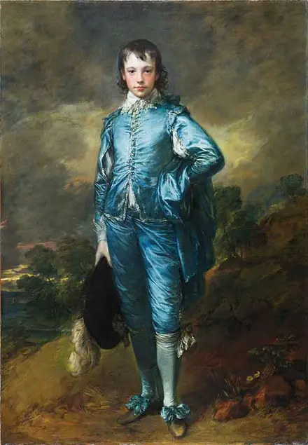 The Blue Boy (ca. 1770) by Thomas Gainsborough (1727–1788). Post-conservation photo. Photo: Christina Milton O'Connell. The Huntington Library, Art Museum, and Botanical Gardens.