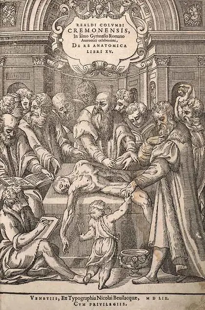 Realdo Colombo, De re Anatomica Libri XV, (On Anatomy in 15 Books)
