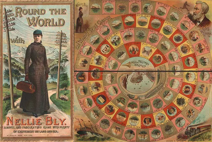 Round the World with Nellie Bly board game
