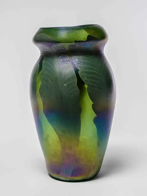 Favrile Glass Fern Vase by Louis Comfort Tiffany