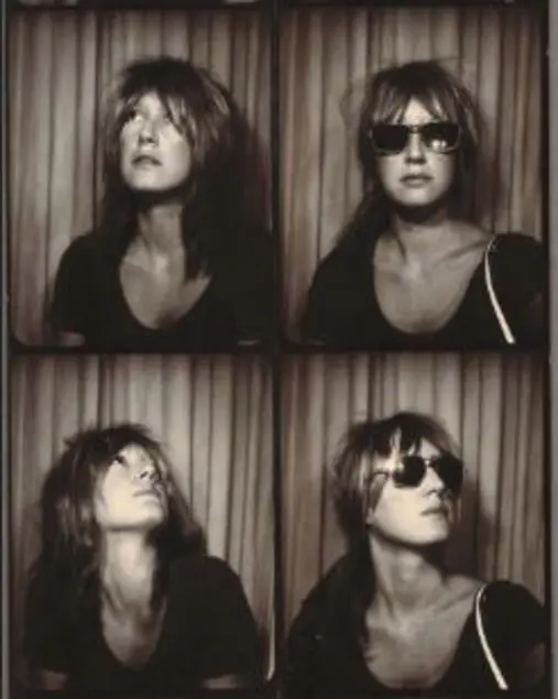 Photo booth pictures of Eve Babitz (detail). 