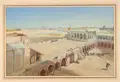 William Simpson (British, 1823-1899), Agra, 1864, watercolor over graphite, Gilbert Davis Collection.