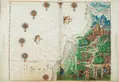 Le vrais Bresil es province du Quito (The true Brazil, a province of Quito), in Vallard Atlas, Dieppe (France), 1547, tempera, gold paint, gold leaf, and black ink on parchment, 14 ½ × 18 ¾ in. The Huntington Library, Art Collections and Botanical Gardens.