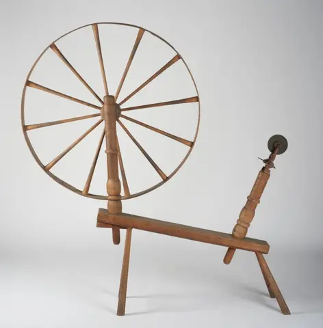 Unrecorded artist (American), Spinning wheel, early 18th century, wood and paint. Gift of Jonathan and Karin Fielding, 2016.25.145 