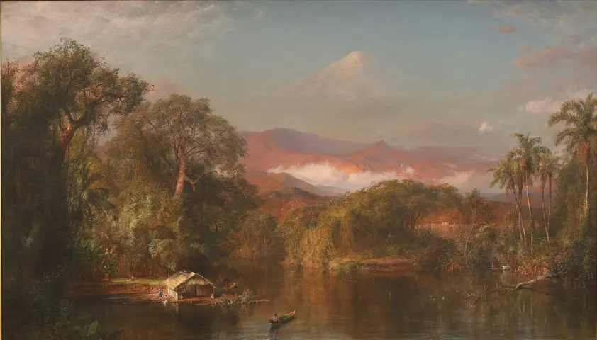 Frederic Edwin Church (American, 1826 - 1900), Chimborazo, 1864, oil on canvas. The Huntington Library, Art Museum, and Botanical Gardens. Gift of the Virginia Steele Scott Foundation.  89.1. 