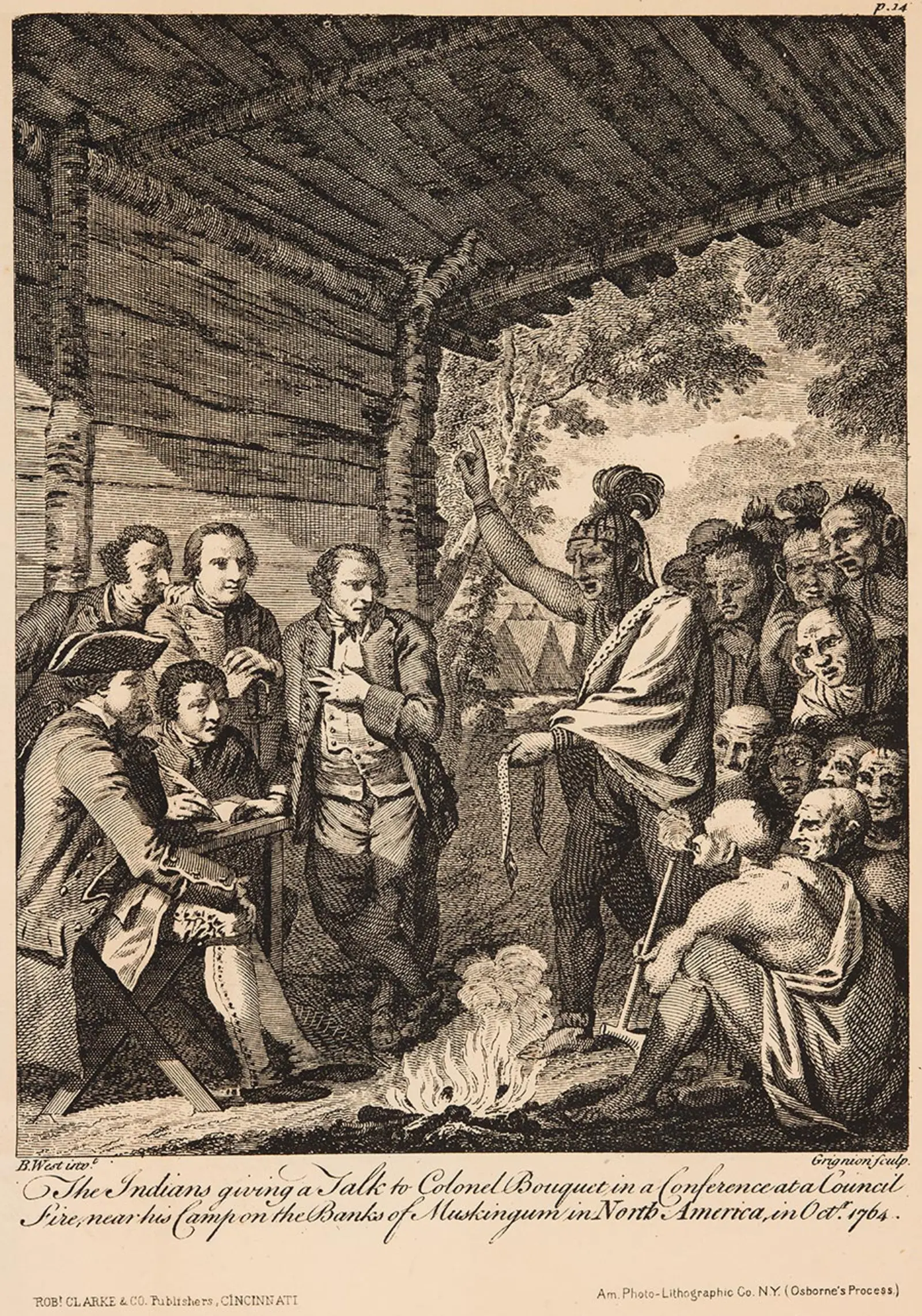 Engraving by Charles Grignion, after Benjamin West