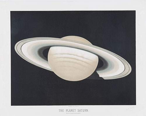 E.L. Trouvelot's drawing of Saturn