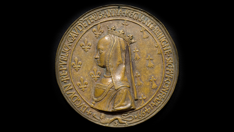 Nicolas Leclerc (French, active 1486–1507) and Jean de Saint-Priest (French, active 1490–1516), Queen Anne of Brittany, 1499, bronze
