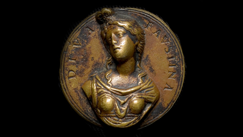 Italian, Diva Faustina, early 16th century, bronze.