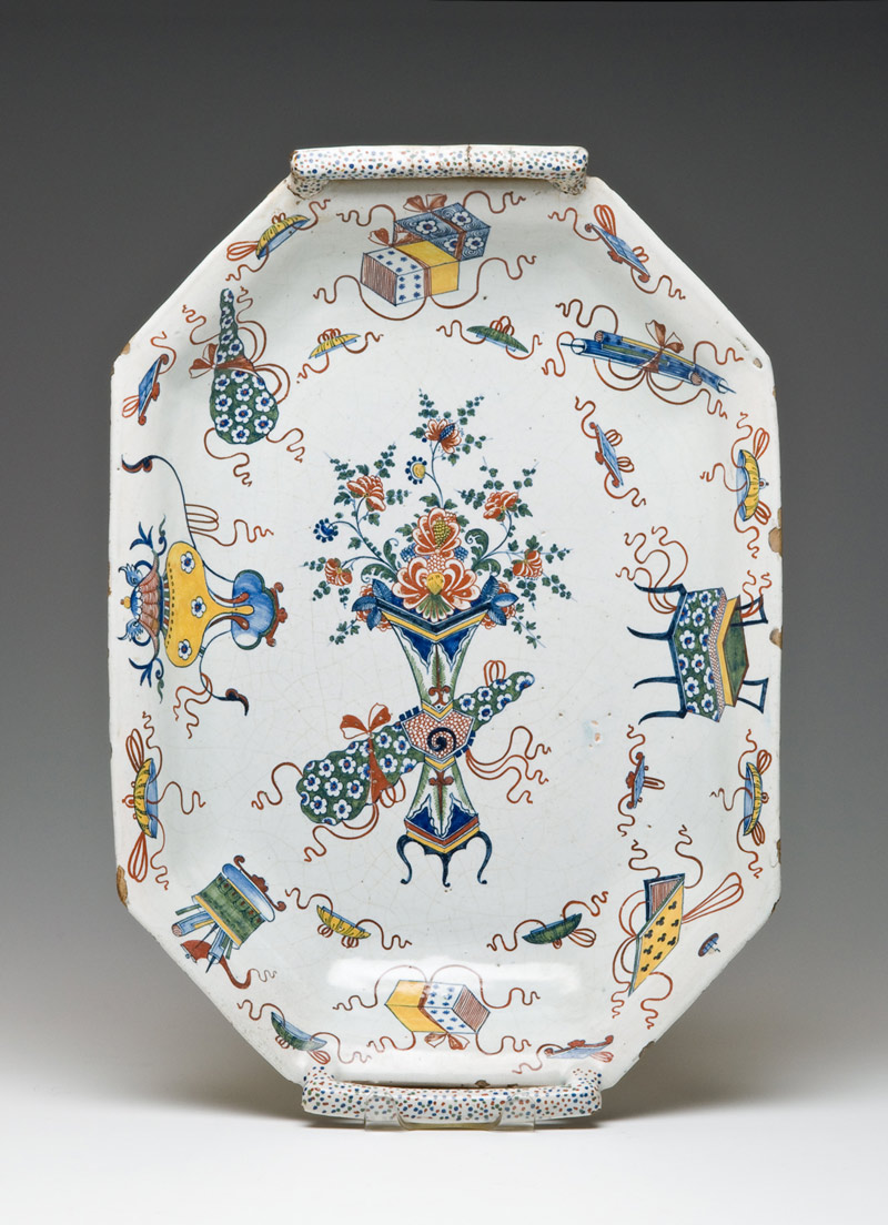 French Tray with Handles from ca. 1730