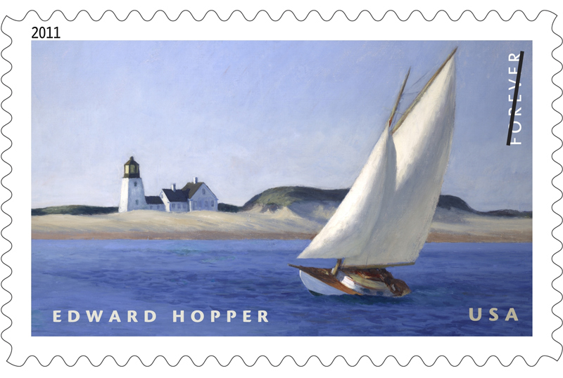 Forever stamp of Edward Hopper The Long Leg